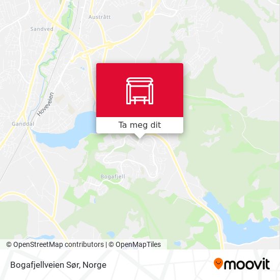 Bogafjellveien Sør kart