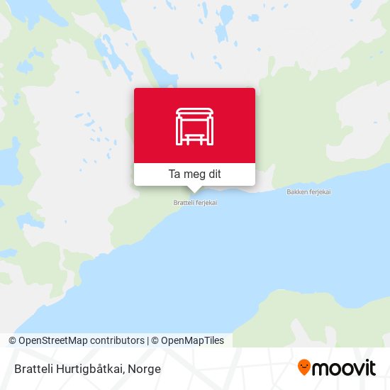 Bratteli Hurtigbåtkai kart