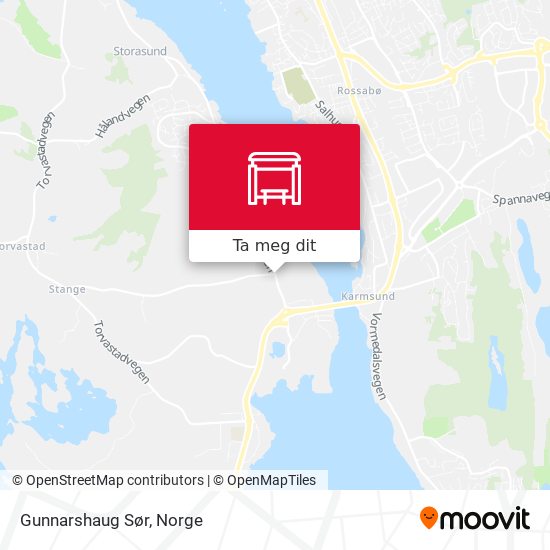 Gunnarshaug Sør kart