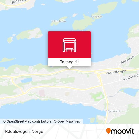 Rødalsvegen kart
