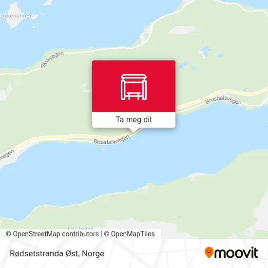 Rødsetstranda Øst kart