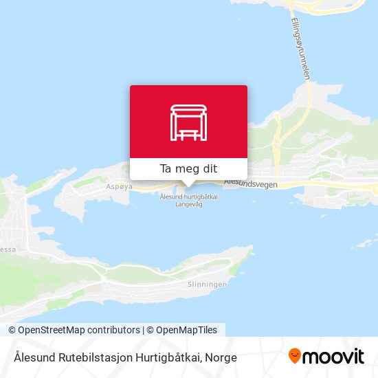 Ålesund Rutebilstasjon Hurtigbåtkai kart