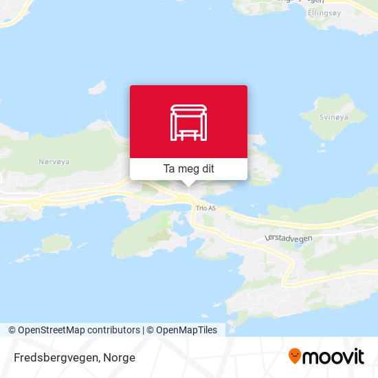 Fredsbergvegen kart