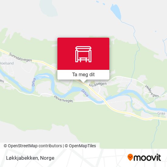 Løkkjabekken kart