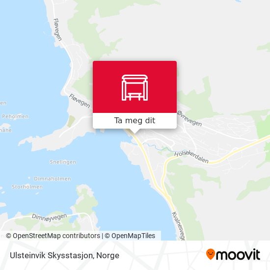 Ulsteinvik Skysstasjon kart