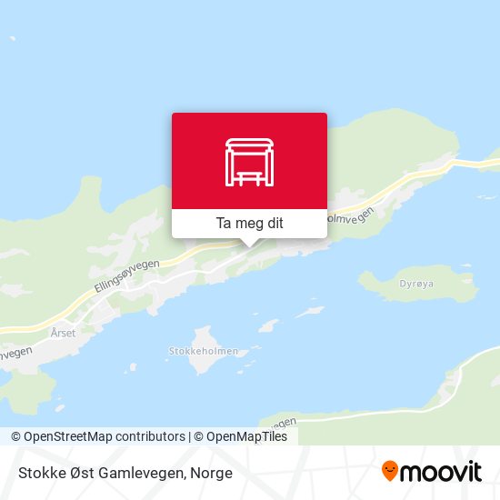 Stokke Øst Gamlevegen kart
