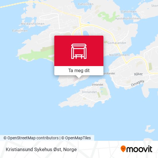 Kristiansund Sykehus Øst kart