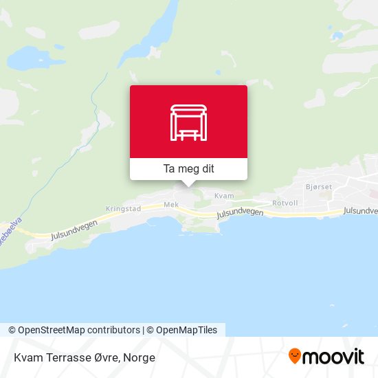 Kvam Terrasse Øvre kart
