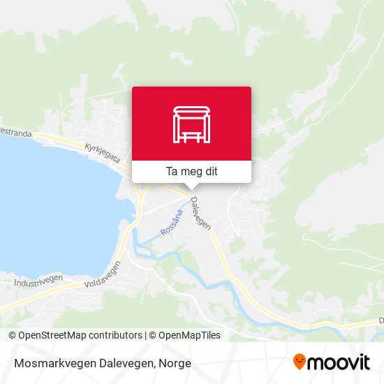 Mosmarkvegen Dalevegen kart