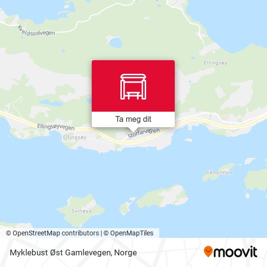 Myklebust Øst Gamlevegen kart