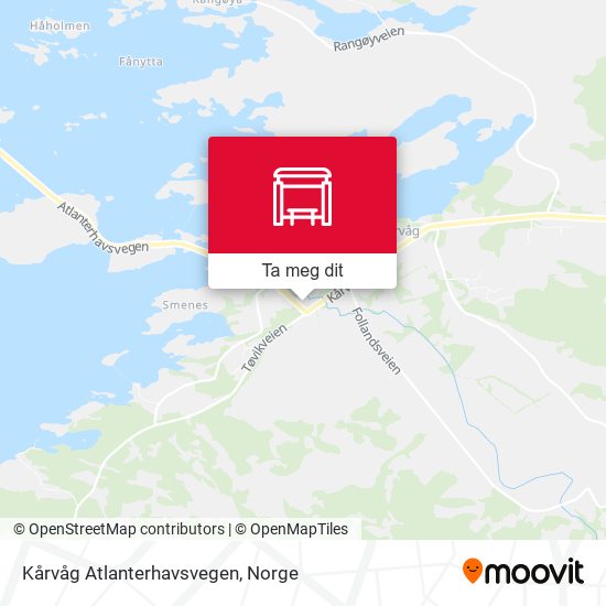 Kårvåg Atlanterhavsvegen kart