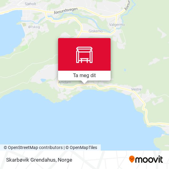 Skarbøvik Grendahus kart