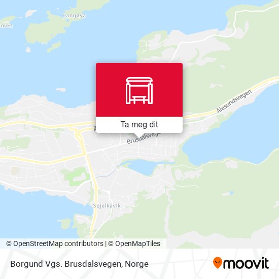 Borgund Vgs. Brusdalsvegen kart