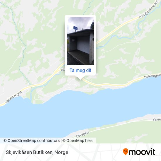 Skjevikåsen Butikken kart