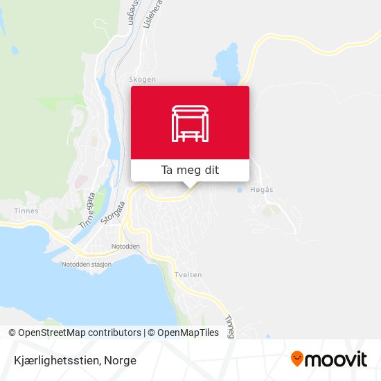 Kjærlighetsstien kart