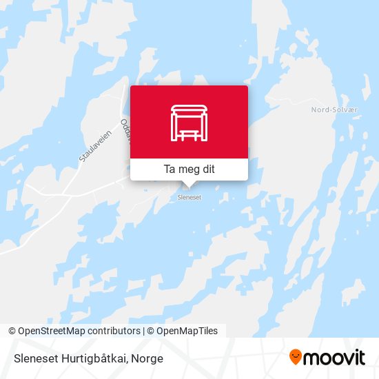 Sleneset Hurtigbåtkai kart
