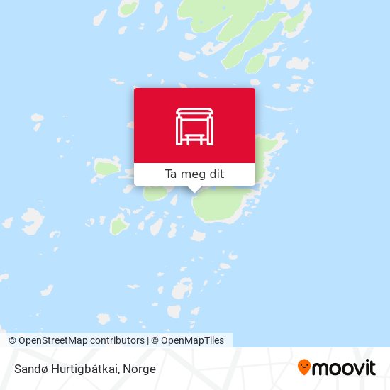 Sandø Hurtigbåtkai kart