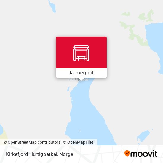 Kirkefjord Hurtigbåtkai kart