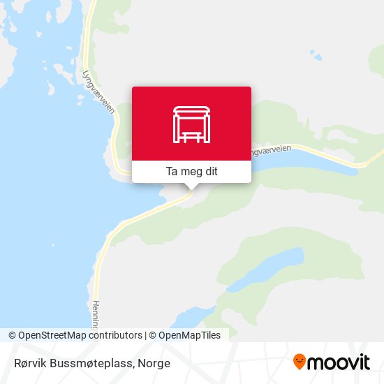 Rørvik Bussmøteplass kart