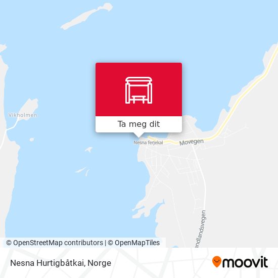 Nesna Hurtigbåtkai kart