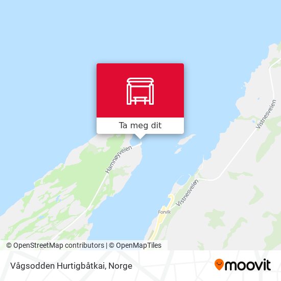 Vågsodden Hurtigbåtkai kart