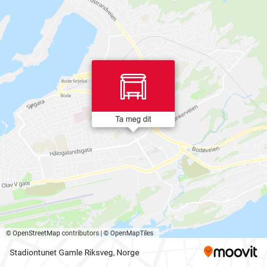 Stadiontunet Gamle Riksveg kart