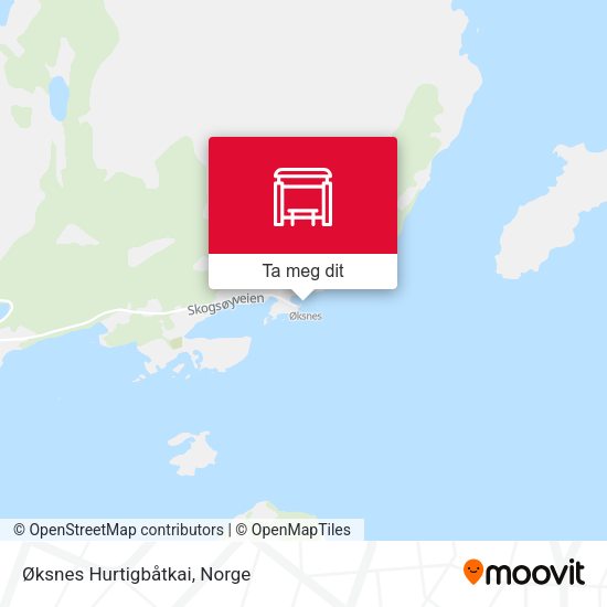 Øksnes Hurtigbåtkai kart