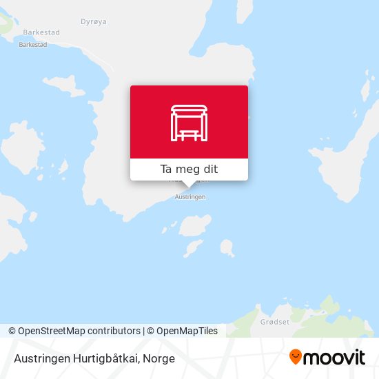 Austringen Hurtigbåtkai kart