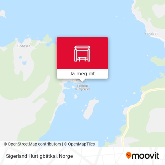 Sigerland Hurtigbåtkai kart