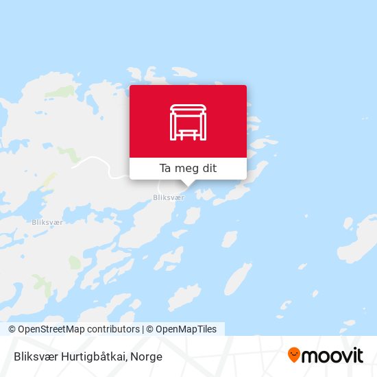 Bliksvær Hurtigbåtkai kart