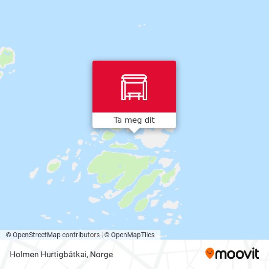 Holmen Hurtigbåtkai kart