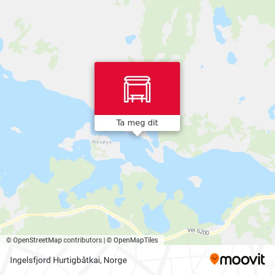 Ingelsfjord Hurtigbåtkai kart