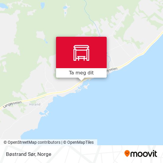 Bøstrand Sør kart