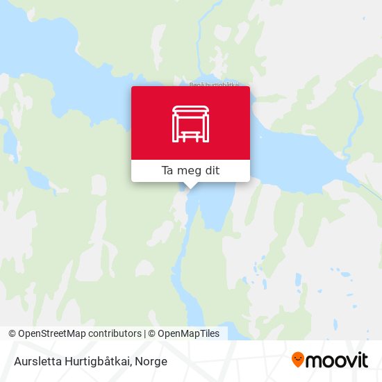 Aursletta Hurtigbåtkai kart