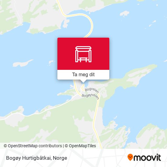 Bogøy Hurtigbåtkai kart