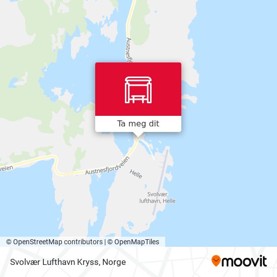 Svolvær Lufthavn Kryss kart