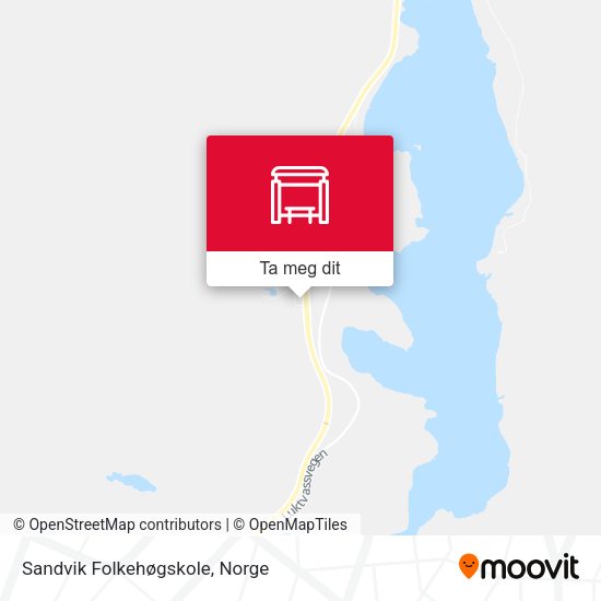 Sandvik Folkehøgskole kart