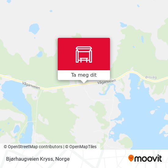 Bjørhaugveien Kryss kart