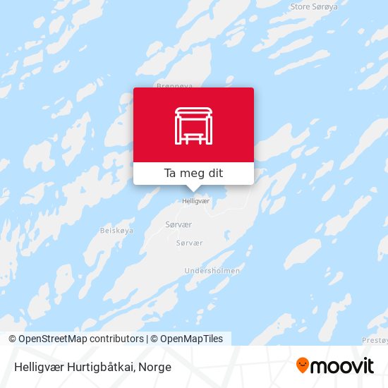 Helligvær Hurtigbåtkai kart