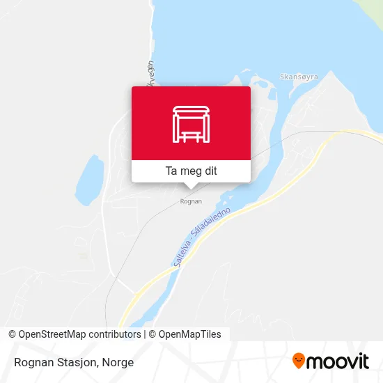 Rognan Stasjon kart