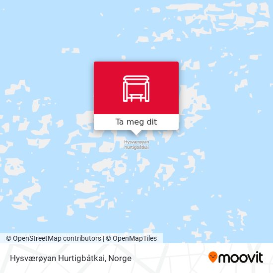 Hysværøyan Hurtigbåtkai kart