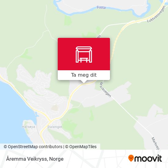 Åremma Veikryss kart