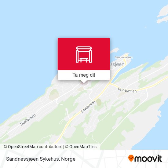 Sandnessjøen Sykehus kart