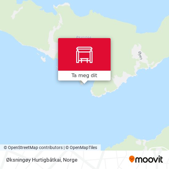 Øksningøy Hurtigbåtkai kart
