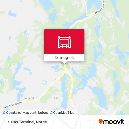 Haukås Terminal kart