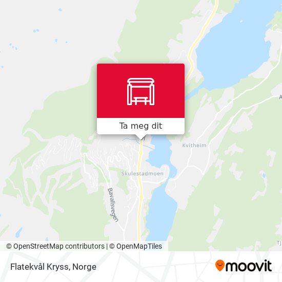 Flatekvål Kryss kart
