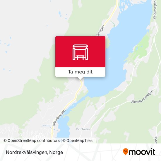 Nordrekvålsvingen kart