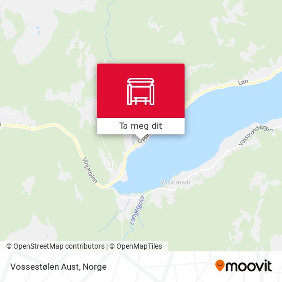 Vossestølen Aust kart