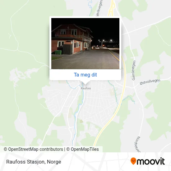 Raufoss Stasjon kart