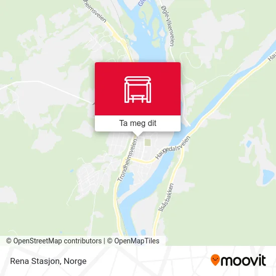 Rena Stasjon kart